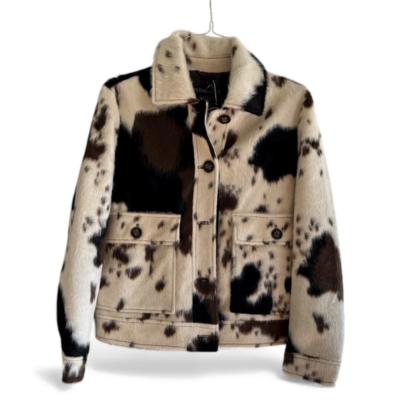 Bernardo cow print jacket - Picture 2 of 6